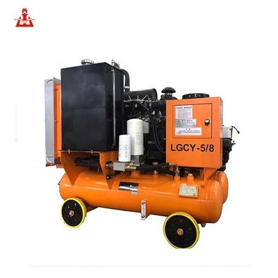 Madencilik için LGCY-5/8 Taşınabilir Dizel Motor Küçük Vidalı Hava Kompresörü