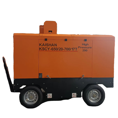 KSCY-650/20-700/17 18m3/Min 650CFM 20bar 17bar Taşınabilir Döner Gaz Vurucu Hava Kompresörü Vurucu Kompresör