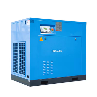 Elektrikli 55kw 100hp 10m3/min 8 bar hava kompresörü döner gaz kompresörü BK55-8G