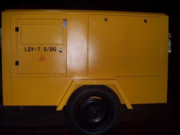 Madencilik LGCY-6/7 için Dizel Powered Hareketli Taşınabilir Vidalı Hava Kompresörü