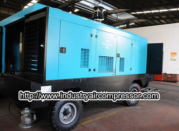 Madencilik için taşınabilir AC enerjili yağsız vidalı hava kompresörü 27 m³ / dak 20 bar